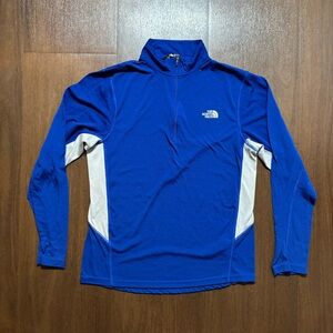 The North Face Vibrant Blue Quarter-Zip Pullover